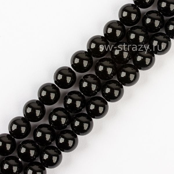 Round Pearl 1H 12 mm Magic Black