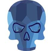 2856 10,0x7,5 mm Crystal Metallic Blue F