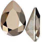 Кристаллы 4320 14x10 mm Crystal Metallic Light Gold