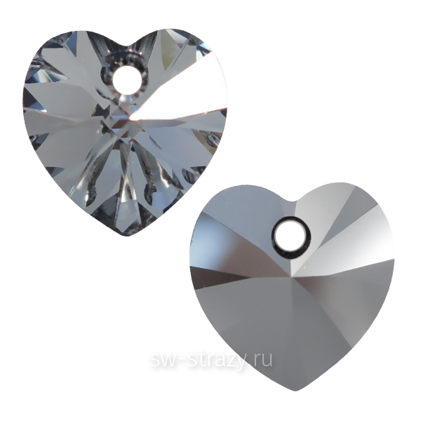 Кулоны 6228 14,4*14 mm Crystal Light Chrome