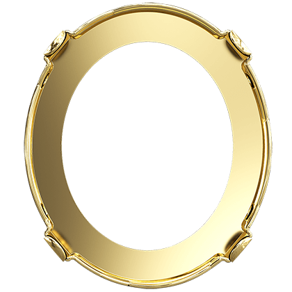 4196/S 23x20 mm 3PH203 Gold Plating
